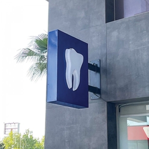 Dişçi Fener Tabela Vakum Kabartma Ledli 50x70cm 