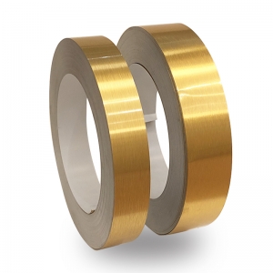 Altın Satine Alüminyum Şerit Rulo 0,60mm 100metre  6cm ve 8cm