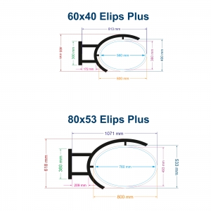 Elips Plus Ayaklı Fener Tabela