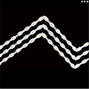 Zigzag Şerit Led SMD IP 54 12V 10metre Beyaz 3.000K