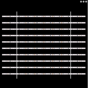 İç Mekan Perde 50cm Perde Led Bar Zemin 6.500K